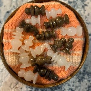Vintage Marble Chess Pieces